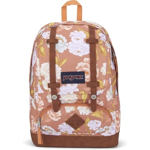JanSport Cortlandt Laptop Backpack, Russet Red, 15” Laptop Sleeve-Synthetic Leather Shoulder Computer Bag with Large Compartment, Padded Straps- Rucksack for Men, Women(Autumn Tapestry)