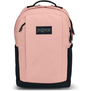 JanSport Inbound Pack – Large Main Compartment, Dual Water Bottle Pockets, and Dedicated 15-Inch Padded Laptop Pocket, Black(Misty Rose)
