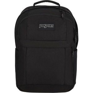 JanSport Landings Pack – Large Backpack with Soft Back Panel, Dual Water Bottle Pockets, 15-Inch Padded Laptop Compartment, Black(Black)