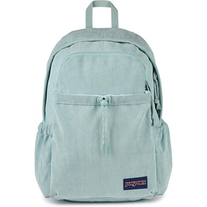 JanSport Lounge Pack FX – Large Main Compartment, Dual Water Bottle Pockets, Front Drawcord Pocket, Padded Laptop Sleeve, Lavender Ash Corduroy(Faded Sage Corduroy)