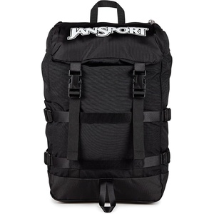 JanSport Skip Pack Backpack – 28L Capacity, Fits 13.5″ Laptop, Large Main Compartment, Side Water Bottle Pocket – Ideal for Work & Travel, Black(Black)