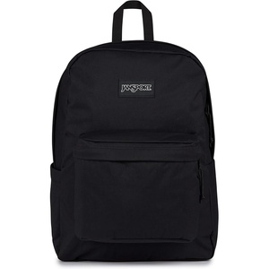 JanSport Superbreak Plus FX Backpack – Work, Travel, or Laptop Bag with Water Bottle Pocket – Oil Slick Black(Black)