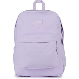 JanSport Superbreak Plus FX Backpack – Work, Travel, or Laptop Bag with Water Bottle Pocket – Oil Slick Black(Pastel Lilac)