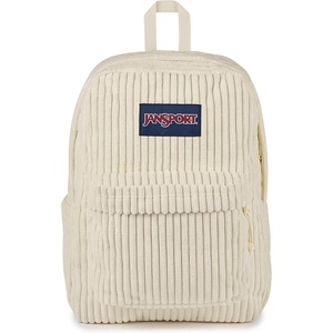 JanSport Superbreak Plus FX Backpack – Work, Travel, or Laptop Bag with Water Bottle Pocket – Oil Slick Black(Surreal Corduroy Coconut)