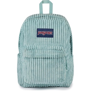 JanSport Superbreak Plus FX Backpack – Work, Travel, or Laptop Bag with Water Bottle Pocket – Oil Slick Black(Surreal Corduroy Sage)