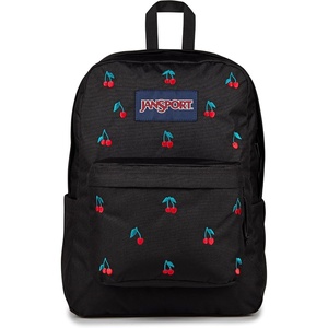 JanSport Superbreak Plus FX Backpack – Work, Travel, or Laptop Bag with Water Bottle Pocket – Oil Slick Black(Surreal Sensations​ Black)