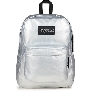 JanSport Superbreak Plus FX Backpack – Work, Travel, or Laptop Bag with Water Bottle Pocket – Oil Slick Black(Surreal Shine​)