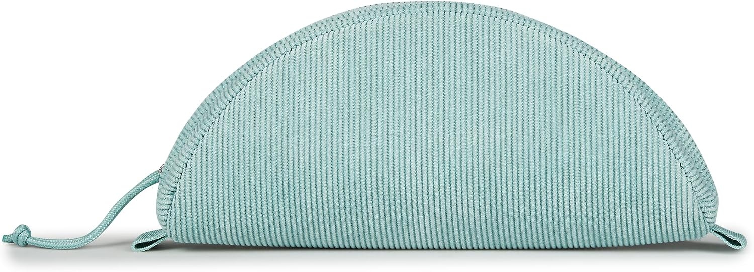 image:imageJanSport Luna Blue Compact Minimalist Semicircular PouchFaded Sage Corduroy
