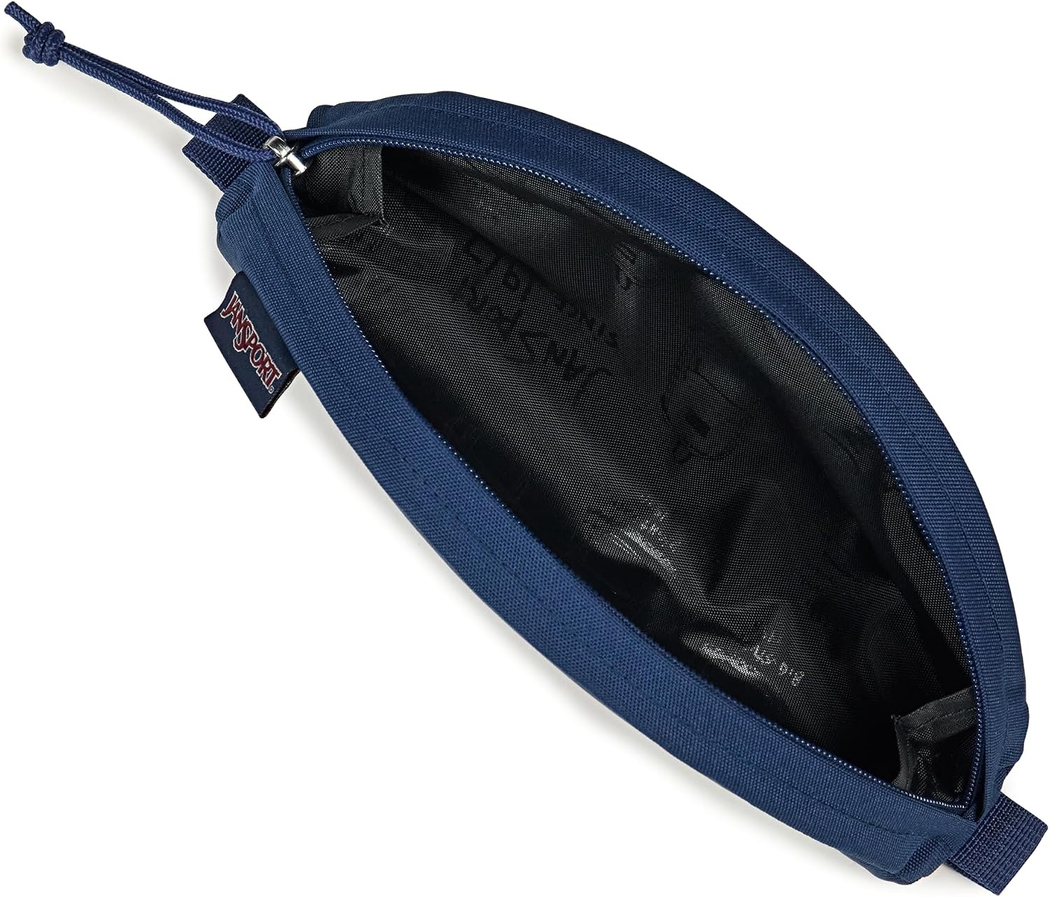 image:imageJanSport Luna Blue Compact Minimalist Semicircular PouchMushroom Embroidery
