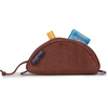 JanSport Luna Blue Compact Minimalist Semicircular Pouch(Basic Brown Corduroy)