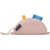 JanSport Luna Blue Compact Minimalist Semicircular Pouch(Misty Rose Corduroy)