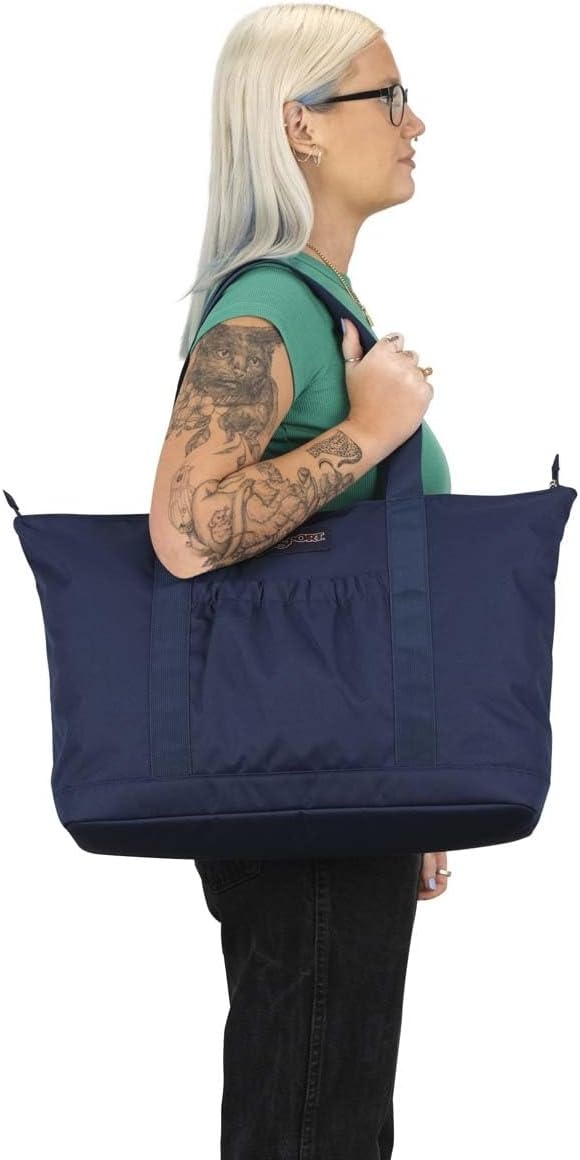 image:imageJanSport Daily Tote Store You Essentials Over Shoulder Or By Your SideNavy