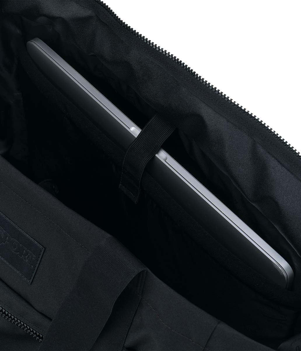 image:imageJanSport Everyday Large Tote Spacious Tote Bag with Padded 15Inch Laptop Sleeve Zippered CompartmentsBlack