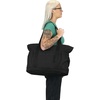JanSport Everyday Large Tote – Spacious Tote Bag with Padded 15-Inch Laptop Sleeve, Zippered Compartments(Black)
