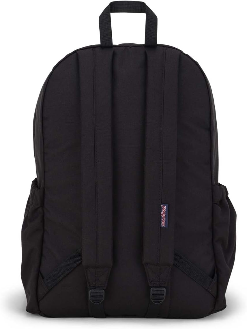 image:imageJanSport Lounge Pack Large Main Compartment Dual Water Bottle Pockets Front Drawcord Pocket Padded Laptop Sleeve BlackBlack
