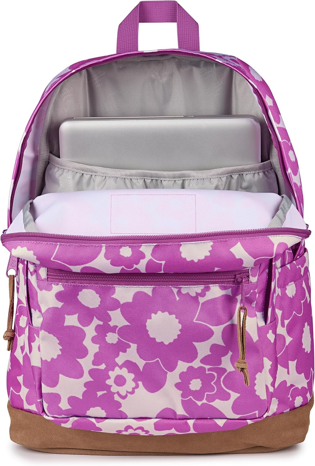 image:imageJanSport Right Pack Backpack Durable Daypack with Padded 15 Laptop Sleeve Spacious Main Compartment amp Integrated Water Bottle Pocket Pastel LilacBlossom Bae Pink