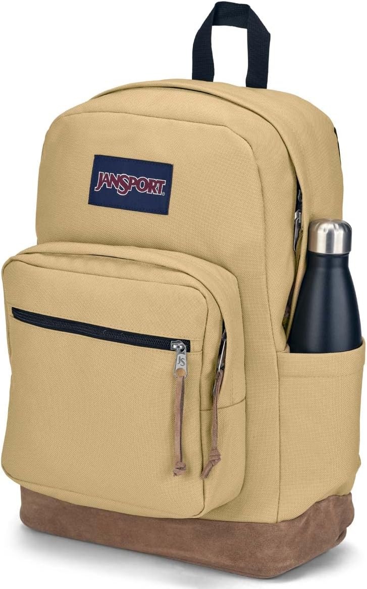 image:imageJanSport Right Pack Backpack Durable Daypack with Padded 15 Laptop Sleeve Spacious Main Compartment amp Integrated Water Bottle Pocket Pastel LilacCurry