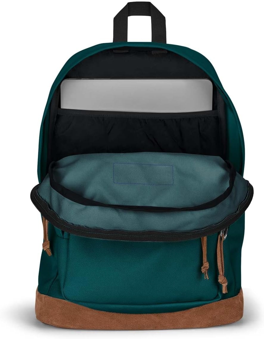 image:imageJanSport Right Pack Backpack Durable Daypack with Padded 15 Laptop Sleeve Spacious Main Compartment amp Integrated Water Bottle Pocket Pastel LilacDeep Juniper