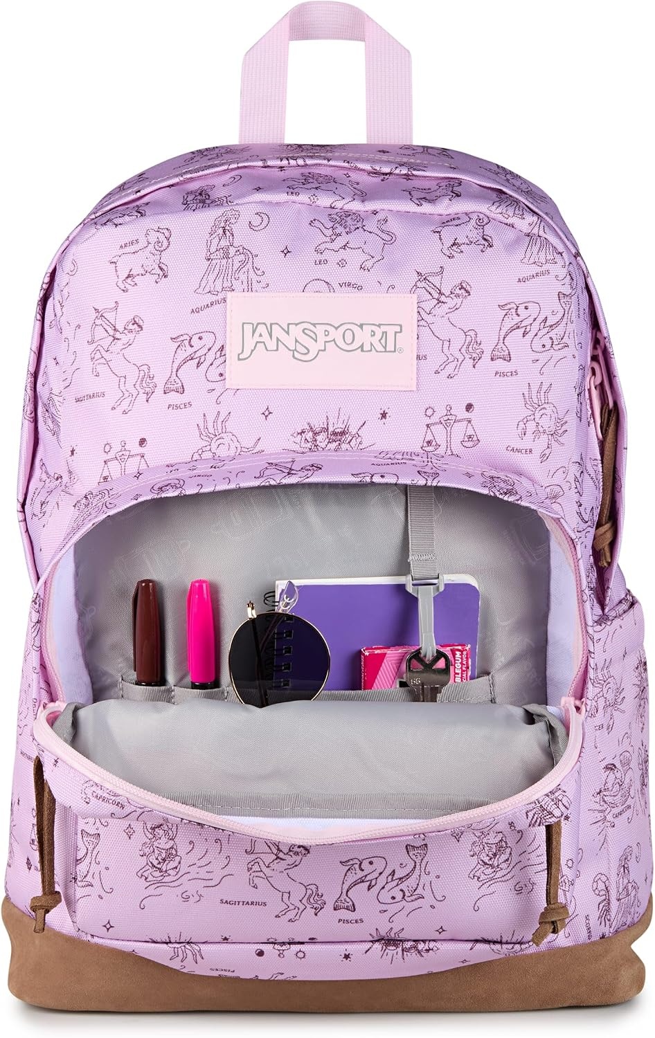 image:imageJanSport Right Pack Backpack Durable Daypack with Padded 15 Laptop Sleeve Spacious Main Compartment amp Integrated Water Bottle Pocket Pastel LilacHoroscope Horizons Pink IceMahogany Haze