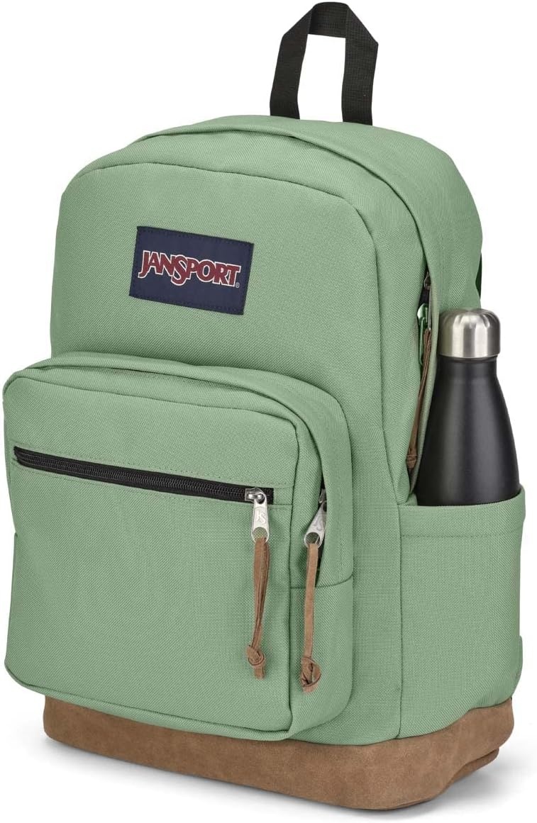 image:imageJanSport Right Pack Backpack Durable Daypack with Padded 15 Laptop Sleeve Spacious Main Compartment amp Integrated Water Bottle Pocket Pastel LilacLoden Frost