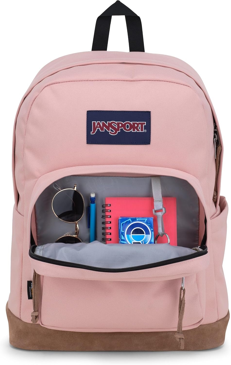 image:imageJanSport Right Pack Backpack Durable Daypack with Padded 15 Laptop Sleeve Spacious Main Compartment amp Integrated Water Bottle Pocket Pastel LilacMisty Rose