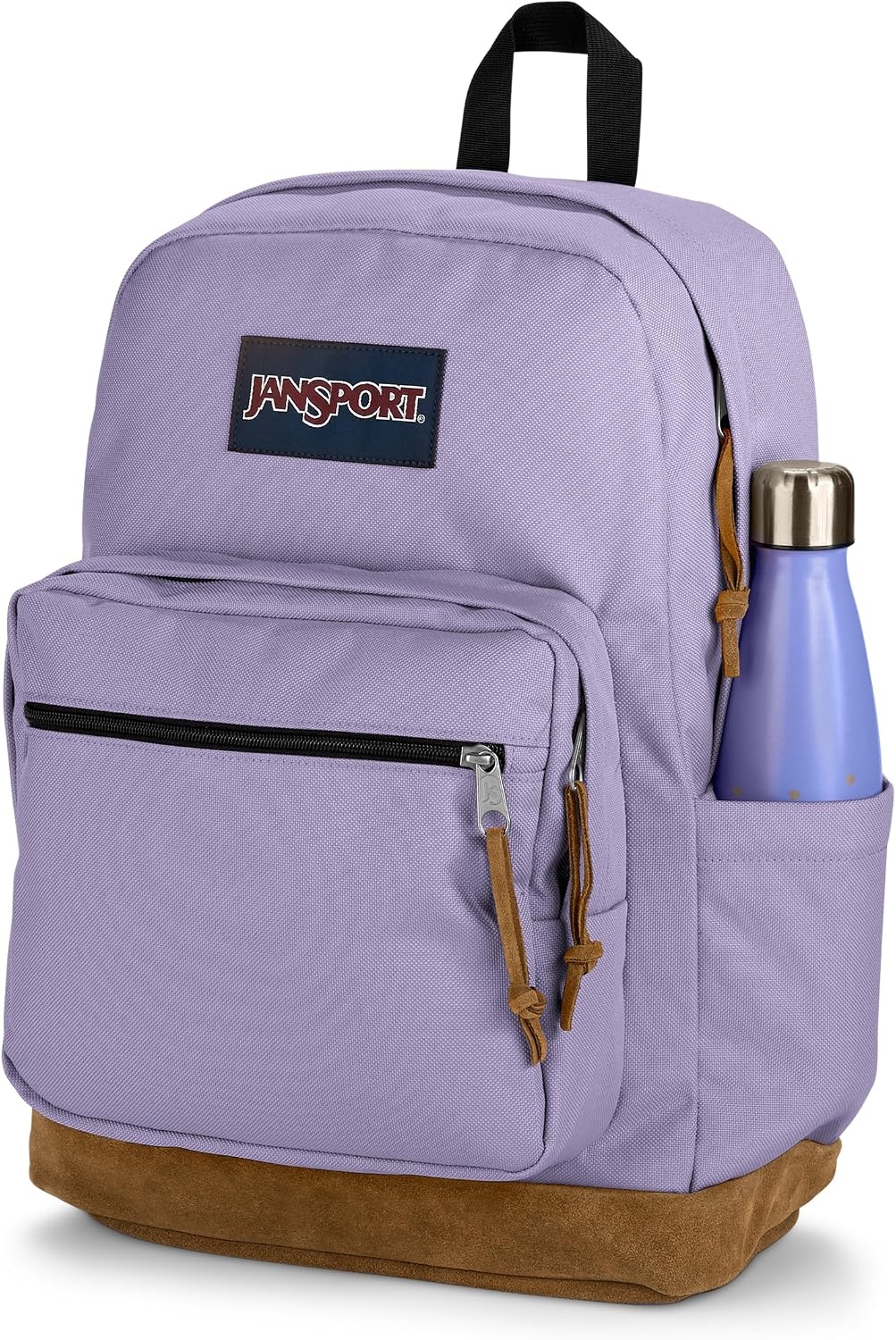 image:imageJanSport Right Pack Backpack Durable Daypack with Padded 15 Laptop Sleeve Spacious Main Compartment amp Integrated Water Bottle Pocket Pastel LilacPastel Lilac