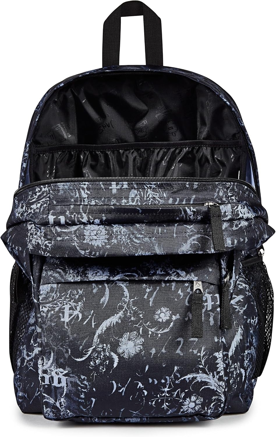 image:imageJanSport Right Pack Backpack Durable Daypack with Padded 15 Laptop Sleeve Spacious Main Compartment amp Integrated Water Bottle Pocket GraffitiedAfflicted BlackCharcoalDk Grey