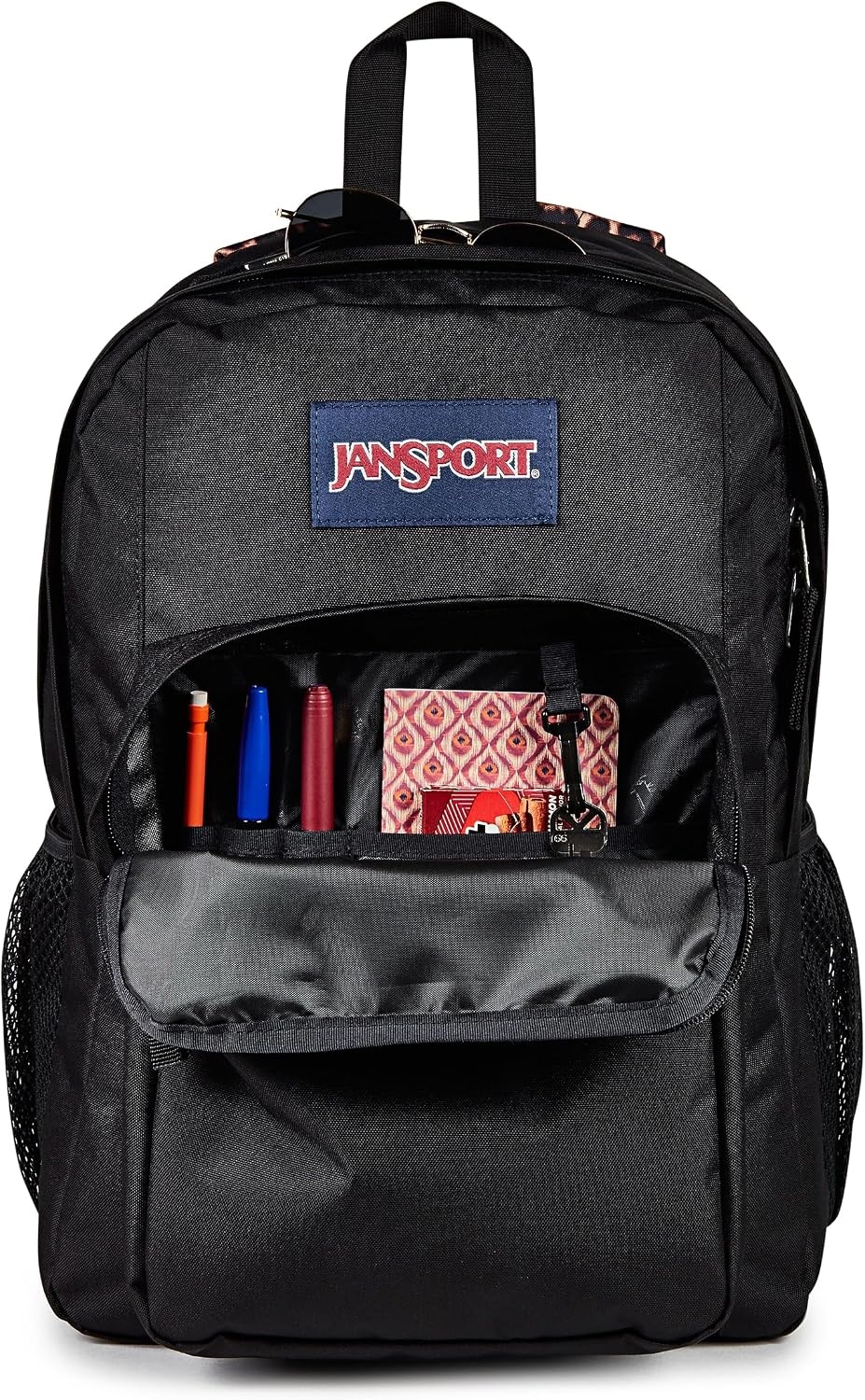 image:imageJanSport Right Pack Backpack Durable Daypack with Padded 15 Laptop Sleeve Spacious Main Compartment amp Integrated Water Bottle Pocket GraffitiedAnimal Illustion Con BlackBlackTanBlack