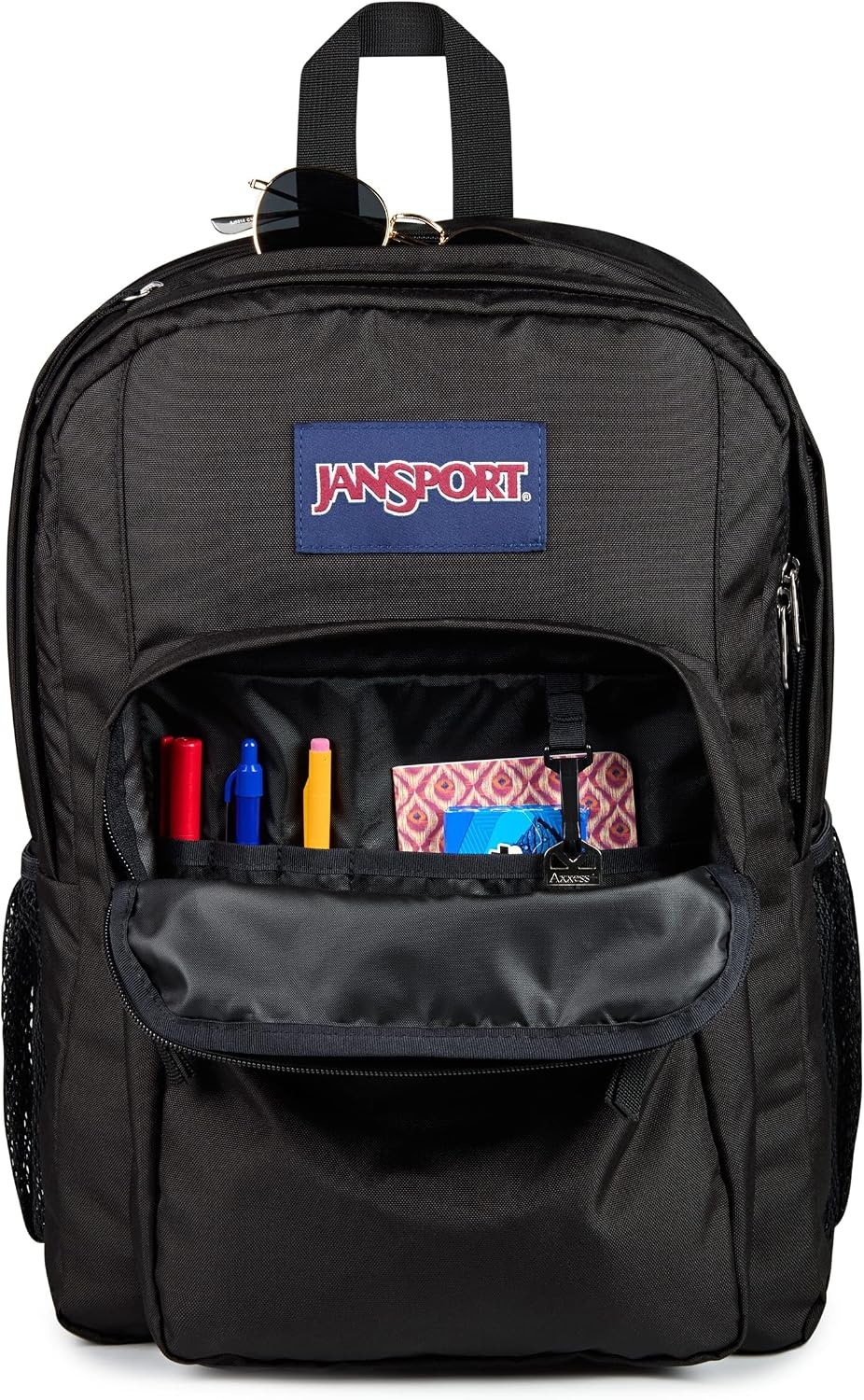 image:imageJanSport Right Pack Backpack Durable Daypack with Padded 15 Laptop Sleeve Spacious Main Compartment amp Integrated Water Bottle Pocket GraffitiedBlack