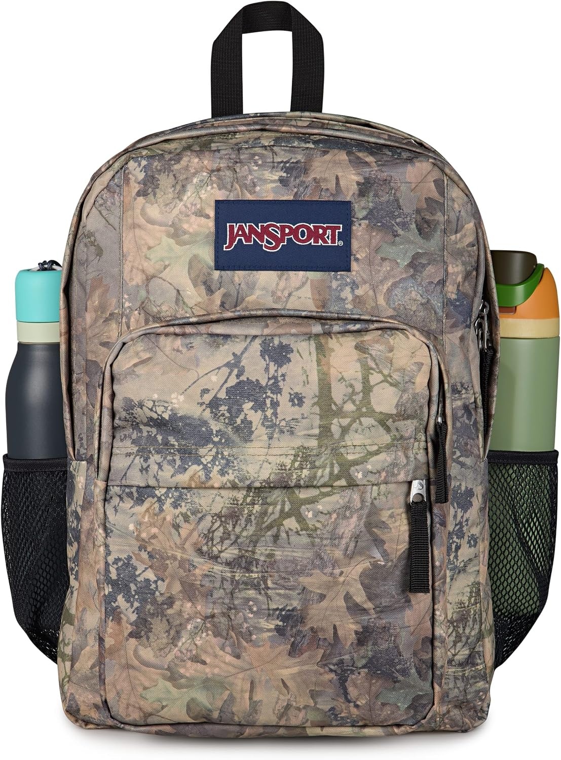 image:imageJanSport Right Pack Backpack Durable Daypack with Padded 15 Laptop Sleeve Spacious Main Compartment amp Integrated Water Bottle Pocket GraffitiedBogcore Camo BrownLt BrnDk Green