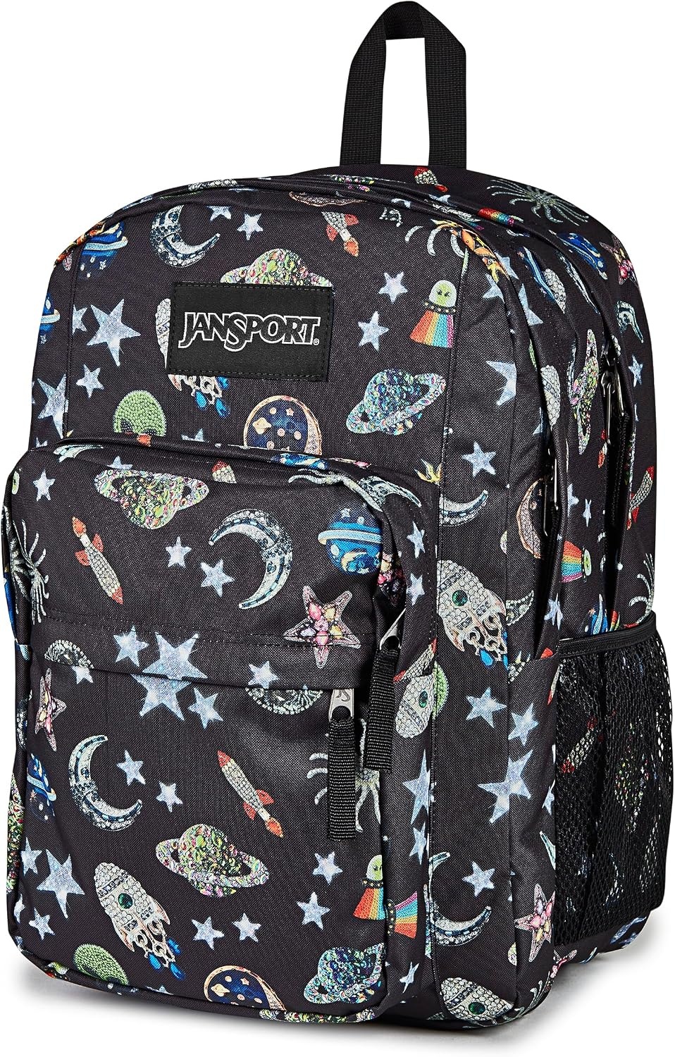 image:imageJanSport Right Pack Backpack Durable Daypack with Padded 15 Laptop Sleeve Spacious Main Compartment amp Integrated Water Bottle Pocket GraffitiedGalaxy Glam