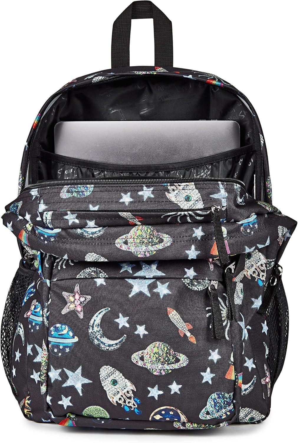 image:imageJanSport Right Pack Backpack Durable Daypack with Padded 15 Laptop Sleeve Spacious Main Compartment amp Integrated Water Bottle Pocket GraffitiedGalaxy Glam