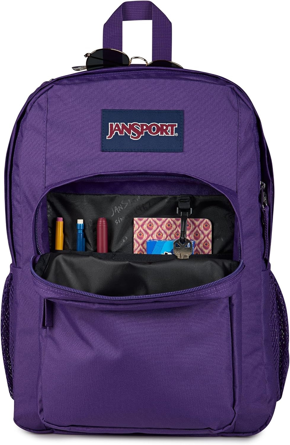 image:imageJanSport Right Pack Backpack Durable Daypack with Padded 15 Laptop Sleeve Spacious Main Compartment amp Integrated Water Bottle Pocket GraffitiedGrape Jelly