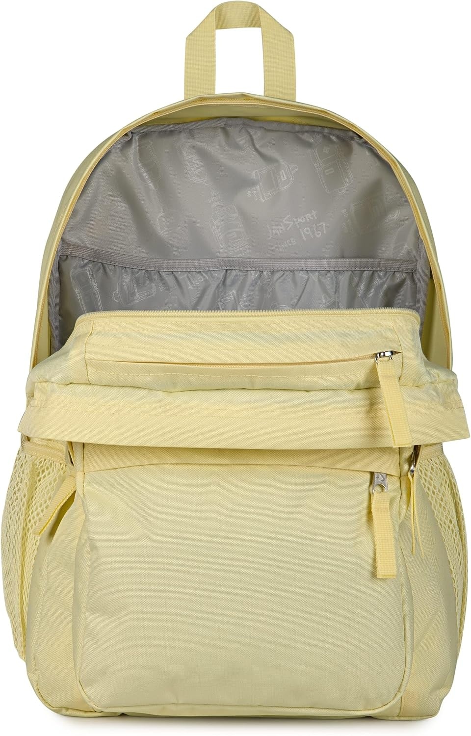 image:imageJanSport Right Pack Backpack Durable Daypack with Padded 15 Laptop Sleeve Spacious Main Compartment amp Integrated Water Bottle Pocket GraffitiedLemon Ice
