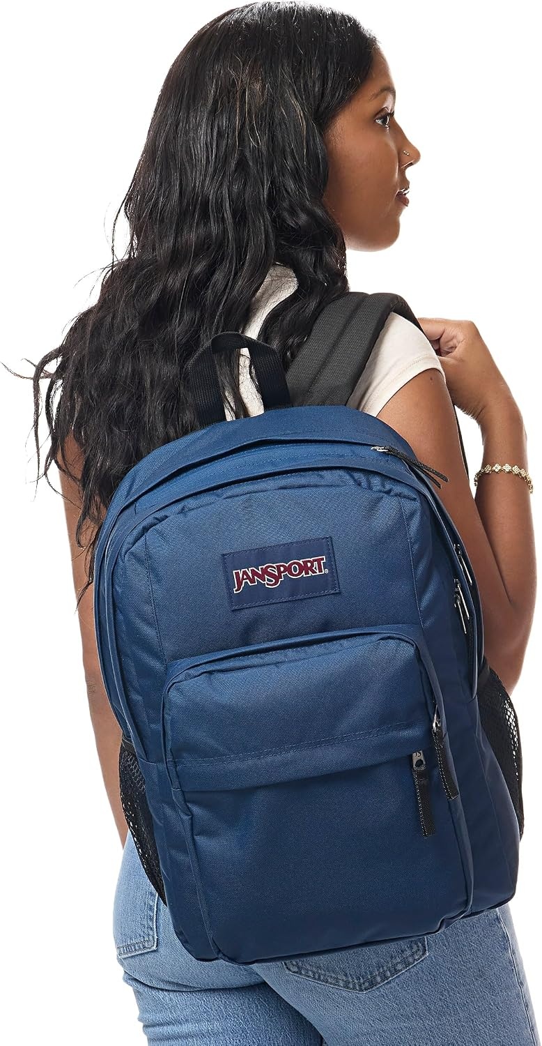 image:imageJanSport Right Pack Backpack Durable Daypack with Padded 15 Laptop Sleeve Spacious Main Compartment amp Integrated Water Bottle Pocket GraffitiedNavy