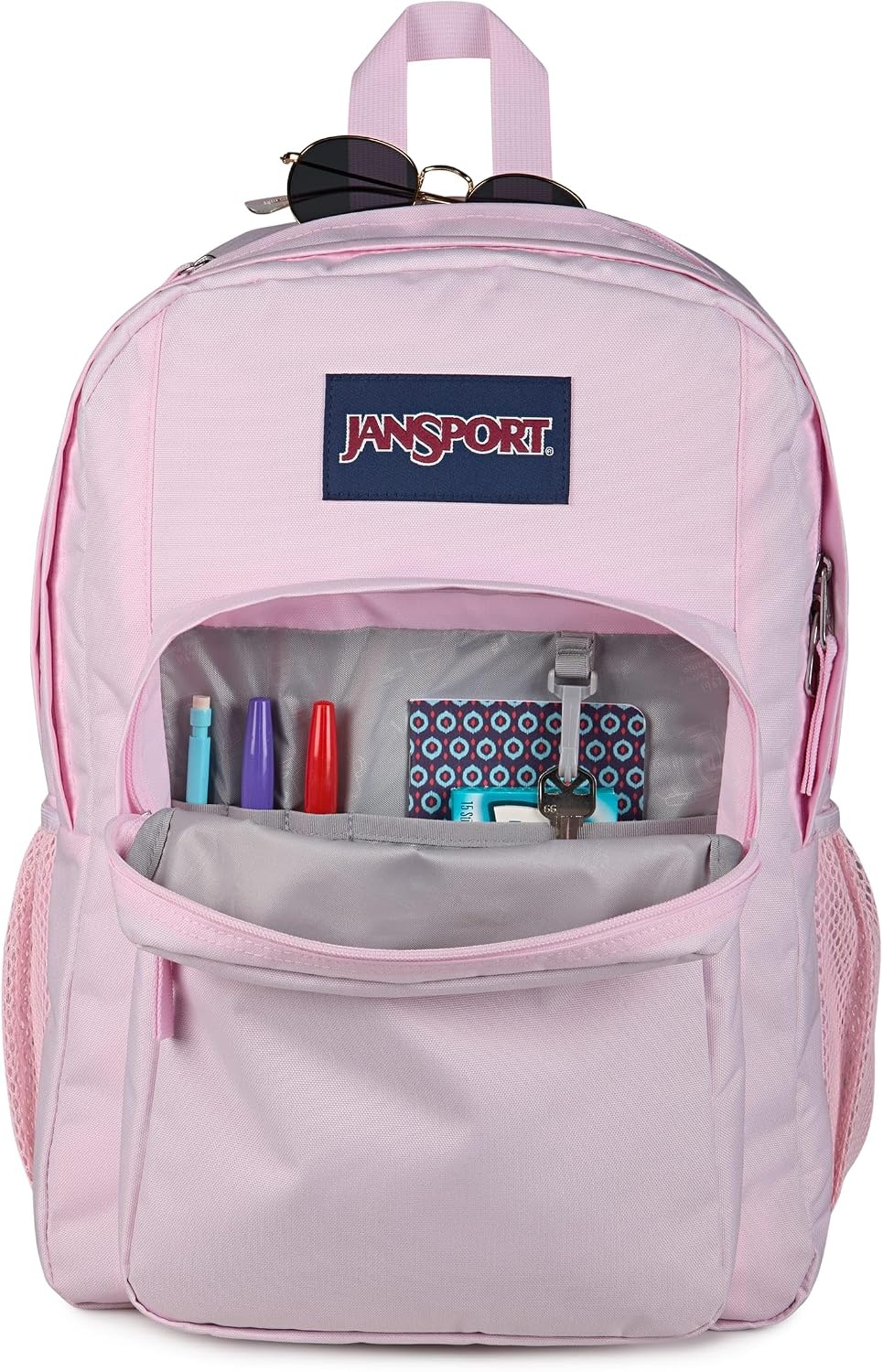 image:imageJanSport Right Pack Backpack Durable Daypack with Padded 15 Laptop Sleeve Spacious Main Compartment amp Integrated Water Bottle Pocket GraffitiedPink Ice