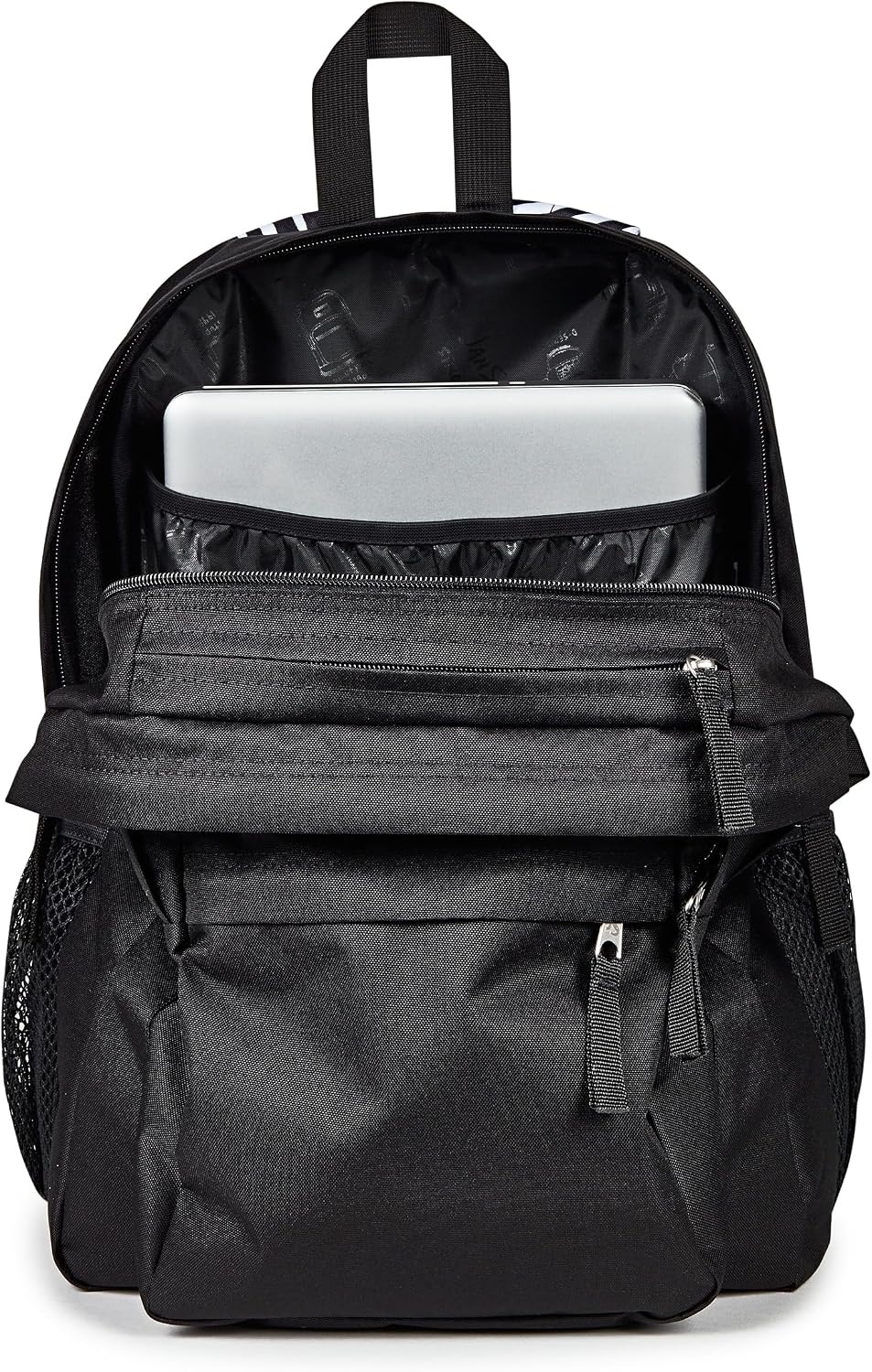 image:imageJanSport Right Pack Backpack Durable Daypack with Padded 15 Laptop Sleeve Spacious Main Compartment amp Integrated Water Bottle Pocket GraffitiedSurreal Swirlies Con BlackBlackWhiteBlack