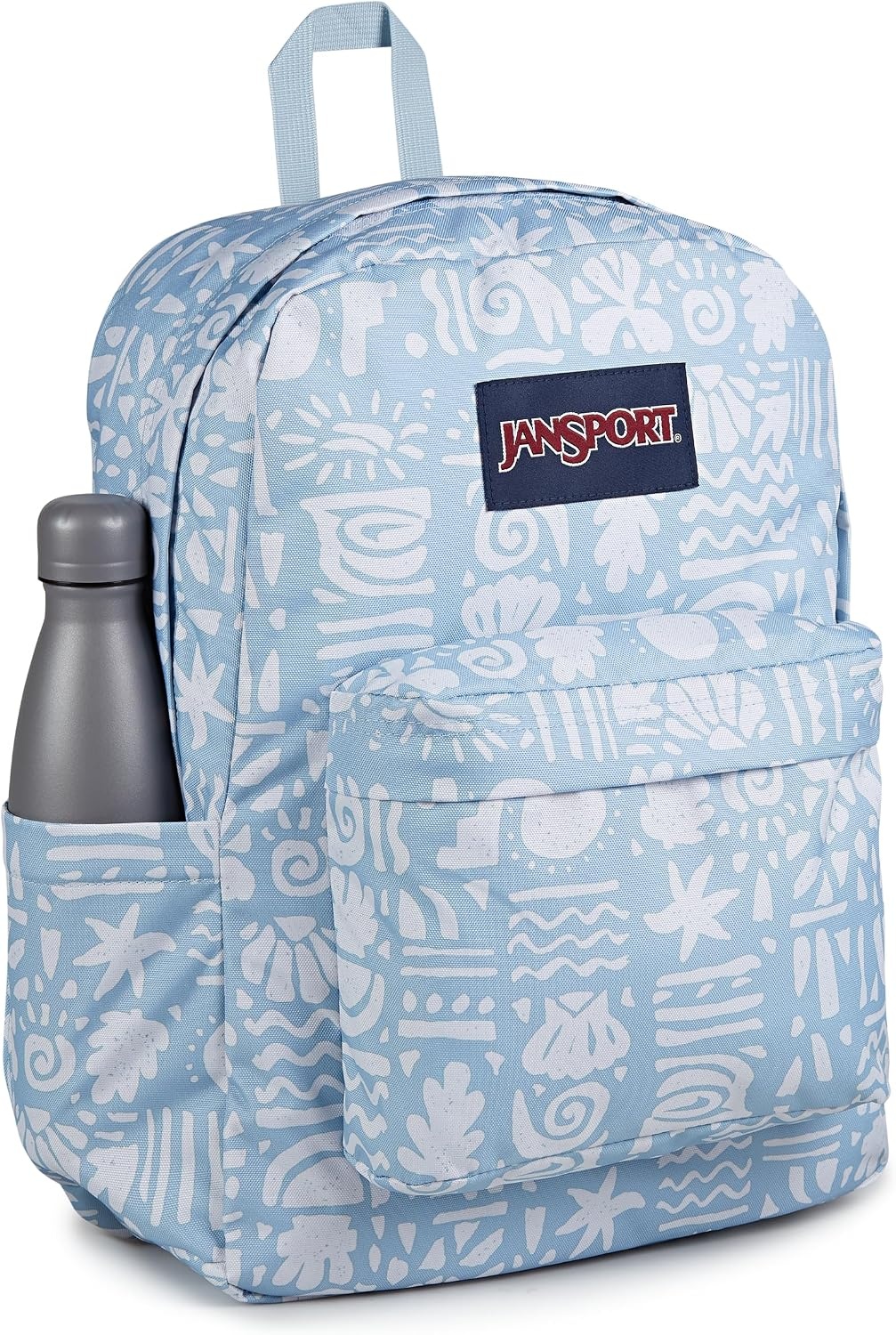 image:imageJanSport SuperBreak Plus Backpack with Padded 15inch Laptop Sleeve and Integrated Bottle Pocket Spacious and Durable Daypack for Work and Travel Cosmic CityCoastal Curiosities