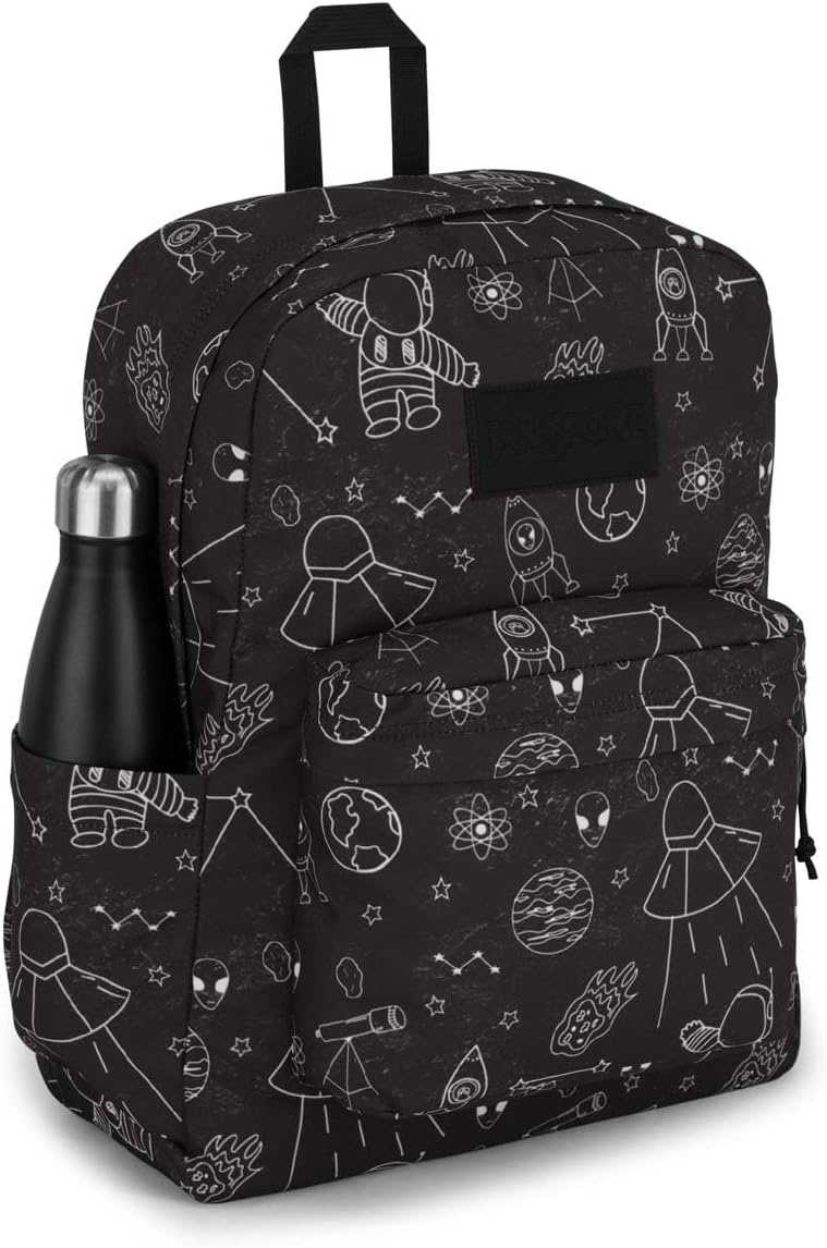 image:imageJanSport SuperBreak Plus Backpack with Padded 15inch Laptop Sleeve and Integrated Bottle Pocket Spacious and Durable Daypack for Work and Travel Cosmic CityCosmic City