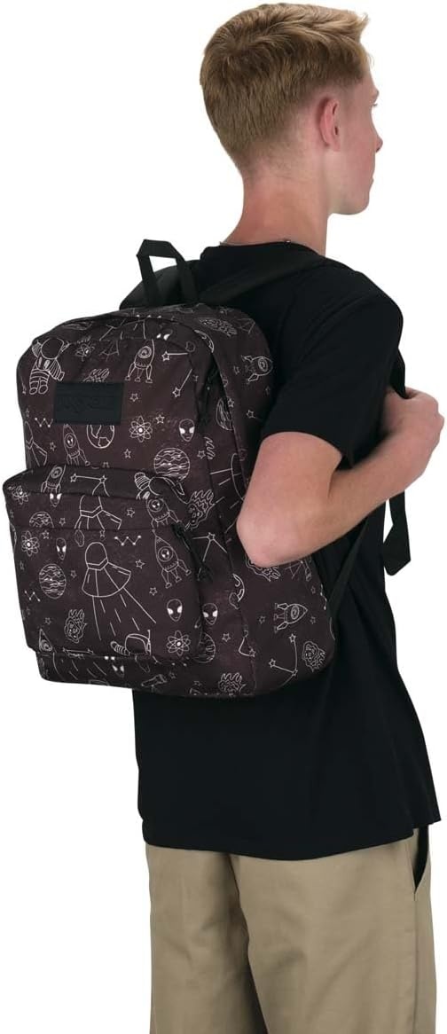 image:imageJanSport SuperBreak Plus Backpack with Padded 15inch Laptop Sleeve and Integrated Bottle Pocket Spacious and Durable Daypack for Work and Travel Cosmic CityCosmic City