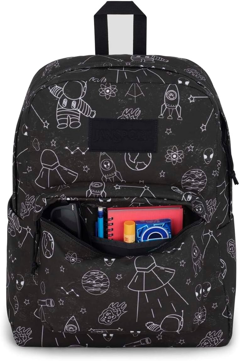image:imageJanSport SuperBreak Plus Backpack with Padded 15inch Laptop Sleeve and Integrated Bottle Pocket Spacious and Durable Daypack for Work and Travel Cosmic CityCosmic City
