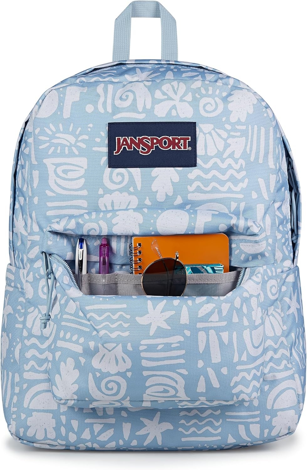 image:imageJanSport SuperBreak Plus Backpack with Padded 15inch Laptop Sleeve and Integrated Bottle Pocket Spacious and Durable Daypack for Work and Travel Cosmic CityCoastal Curiosities