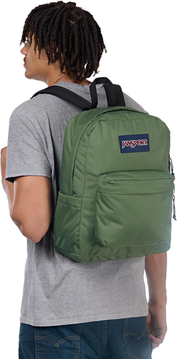 image:imageJanSport Superbreak Backpack Durable Lightweight Premium Backpack Bit Bouquet GreenCargo Green