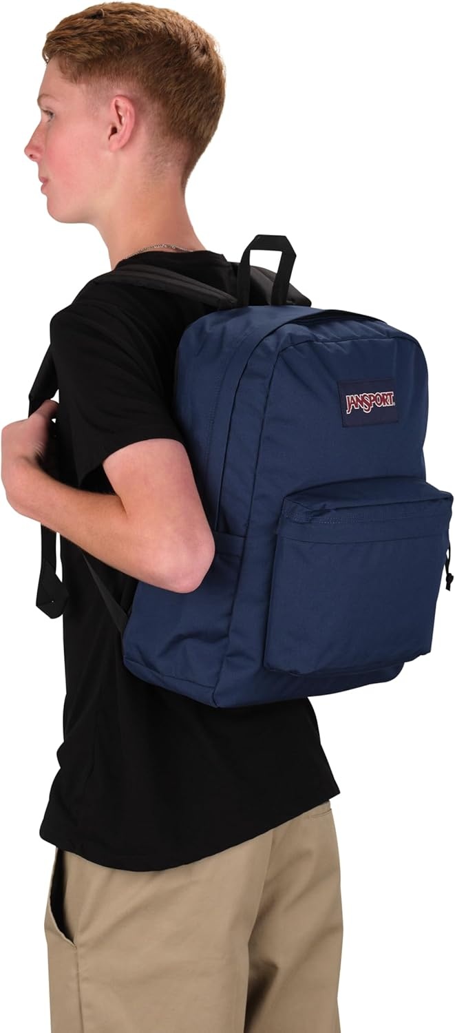 image:imageJanSport Superbreak Backpack Durable Lightweight Premium Backpack Bit Bouquet GreenNavy