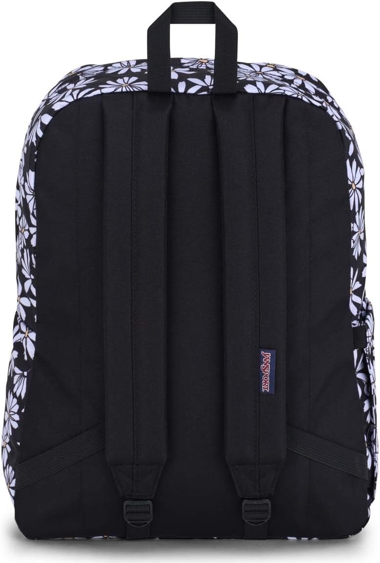 image:imageJanSport Superbreak Backpack Durable Lightweight Premium Backpack Bit Bouquet GreenPunk Pansies Black