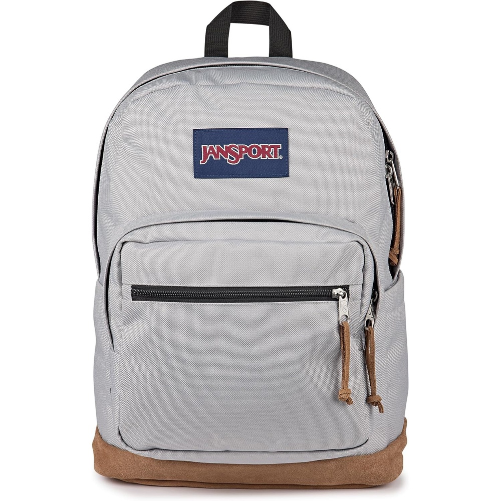 image:imageJanSport Right Pack Backpack Durable Daypack with Padded 15 Laptop Sleeve Spacious Main Compartment amp Integrated Water Bottle Pocket Pastel LilacGrounded Grey