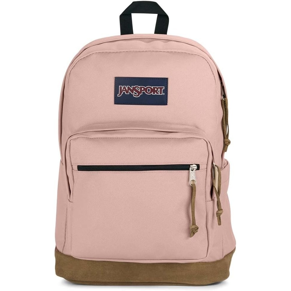 image:imageJanSport Right Pack Backpack Durable Daypack with Padded 15 Laptop Sleeve Spacious Main Compartment amp Integrated Water Bottle Pocket Pastel LilacMisty Rose