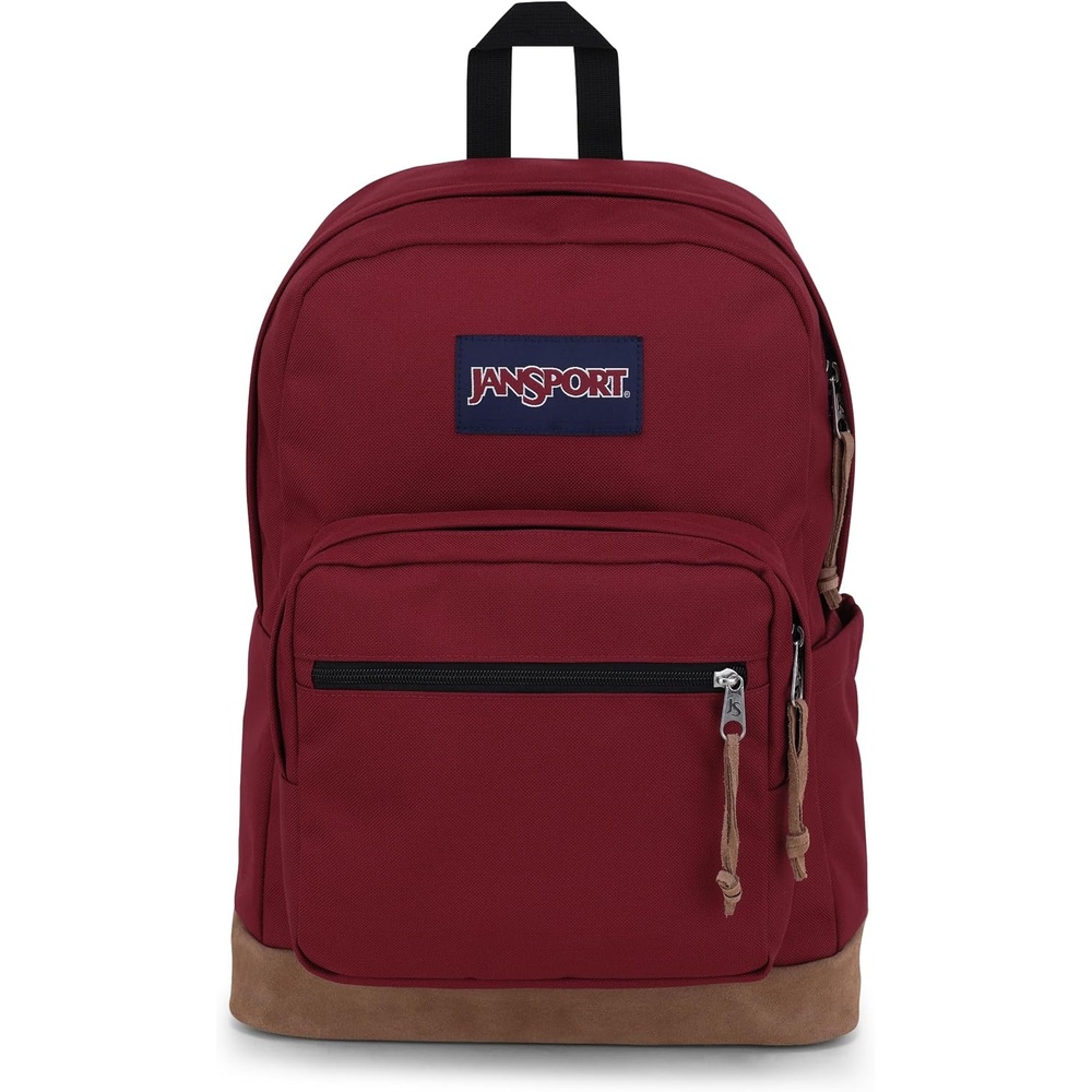 image:imageJanSport Right Pack Backpack Durable Daypack with Padded 15 Laptop Sleeve Spacious Main Compartment amp Integrated Water Bottle Pocket Pastel LilacRusset Red