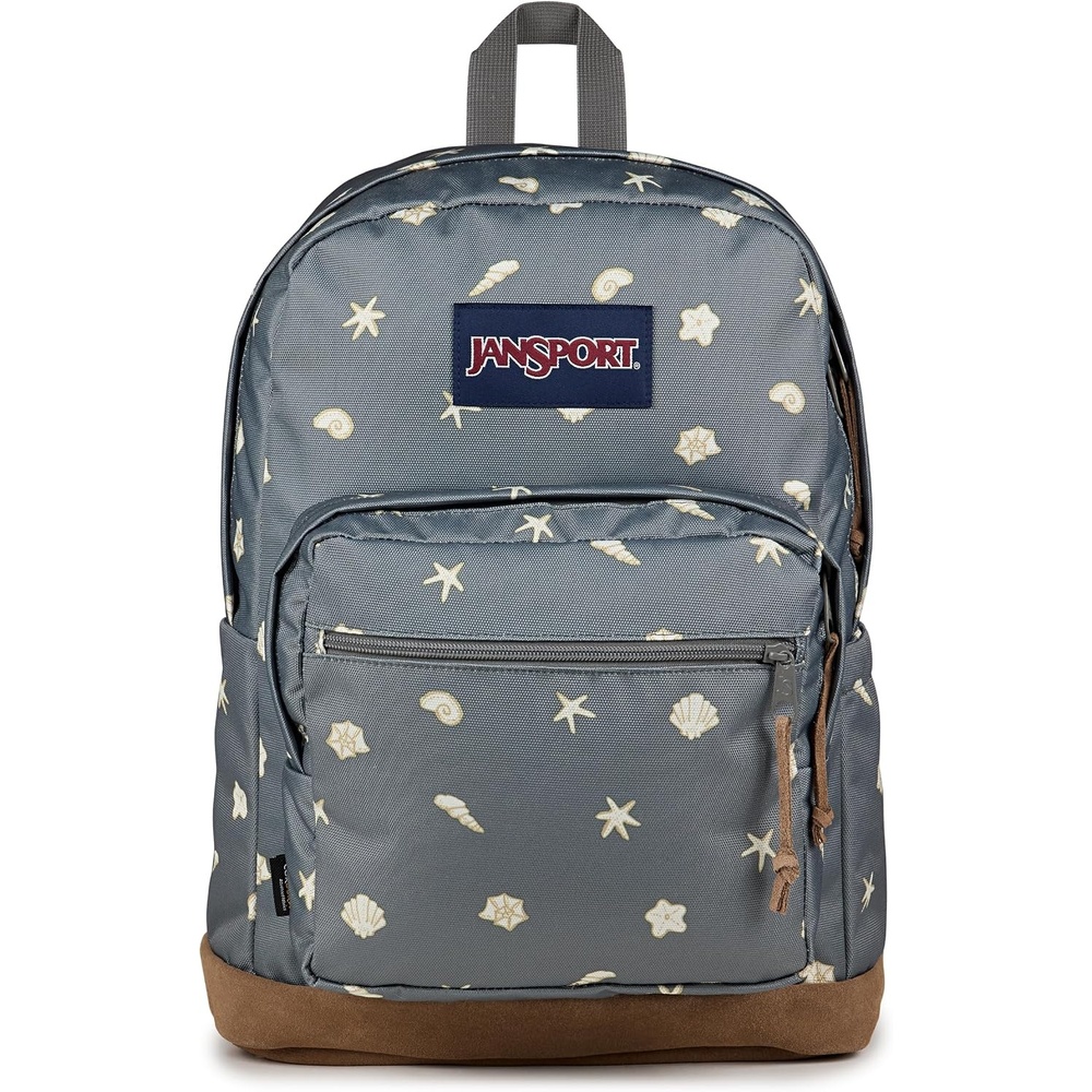 image:imageJanSport Right Pack Backpack Durable Daypack with Padded 15 Laptop Sleeve Spacious Main Compartment amp Integrated Water Bottle Pocket Pastel LilacShell Yes Grey