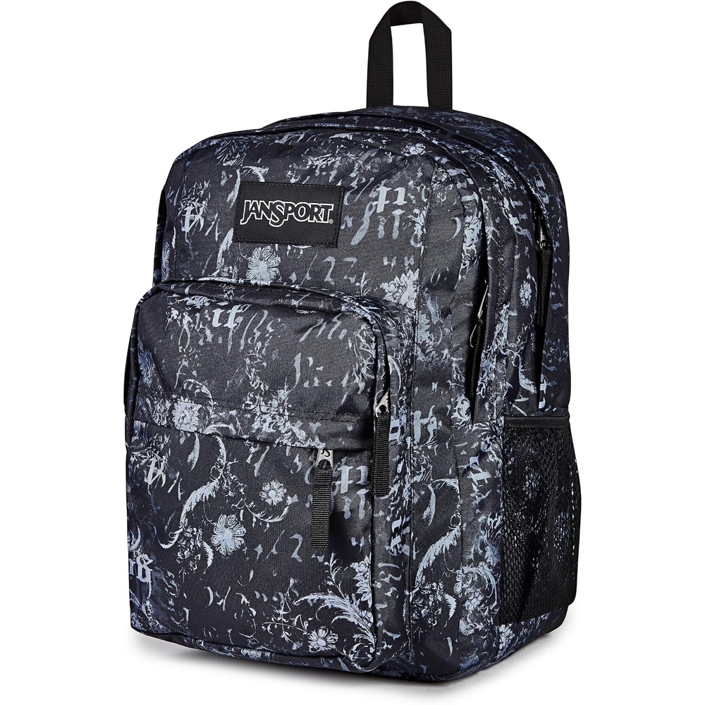 image:imageJanSport Right Pack Backpack Durable Daypack with Padded 15 Laptop Sleeve Spacious Main Compartment amp Integrated Water Bottle Pocket GraffitiedAfflicted BlackCharcoalDk Grey
